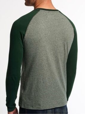J.Crew men’s long-sleeve performance baseball tee - Size Large